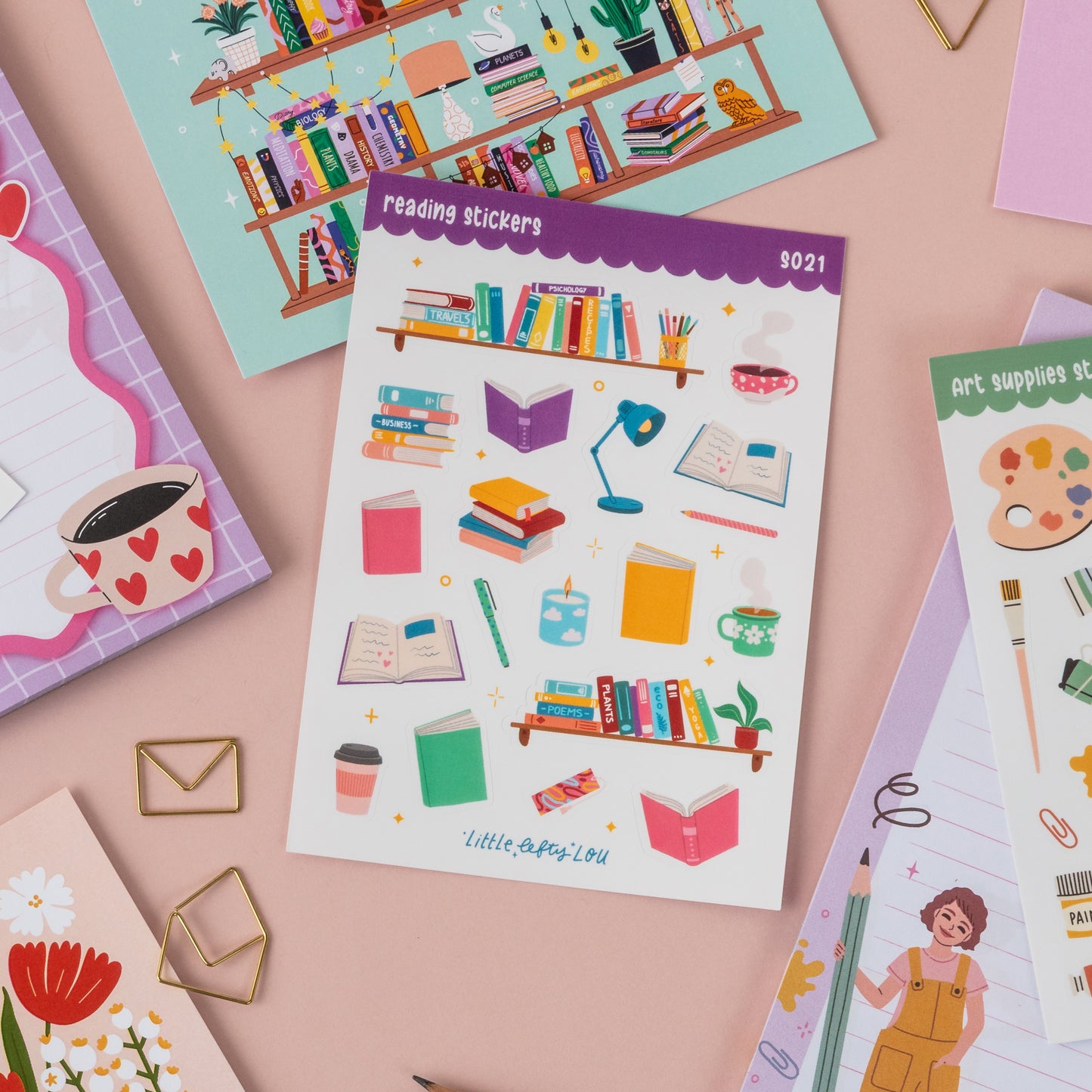 A6 Reading Sticker Sheet (S021)