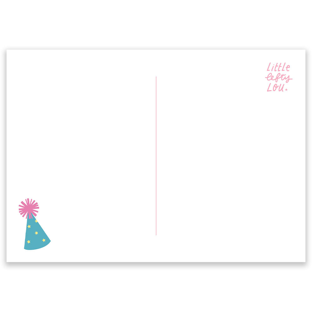 Birthday Cake Candles Postcard - Little Lefty Lou