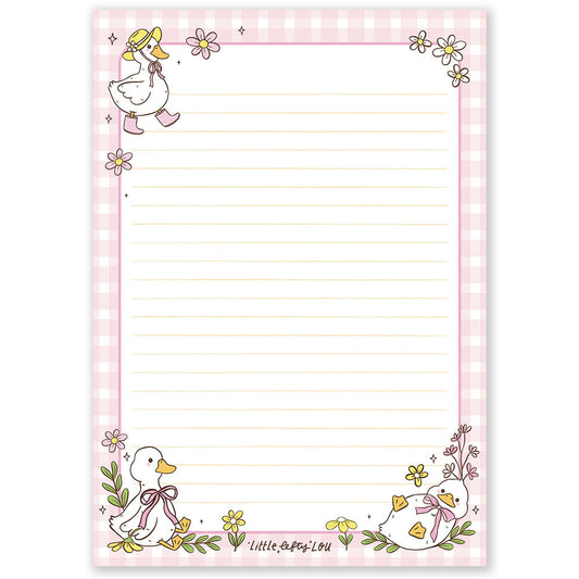 A5 Duckies with Bows Notepad