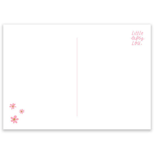 Let's Eat Cake Birthday Postcard - Little Lefty Lou