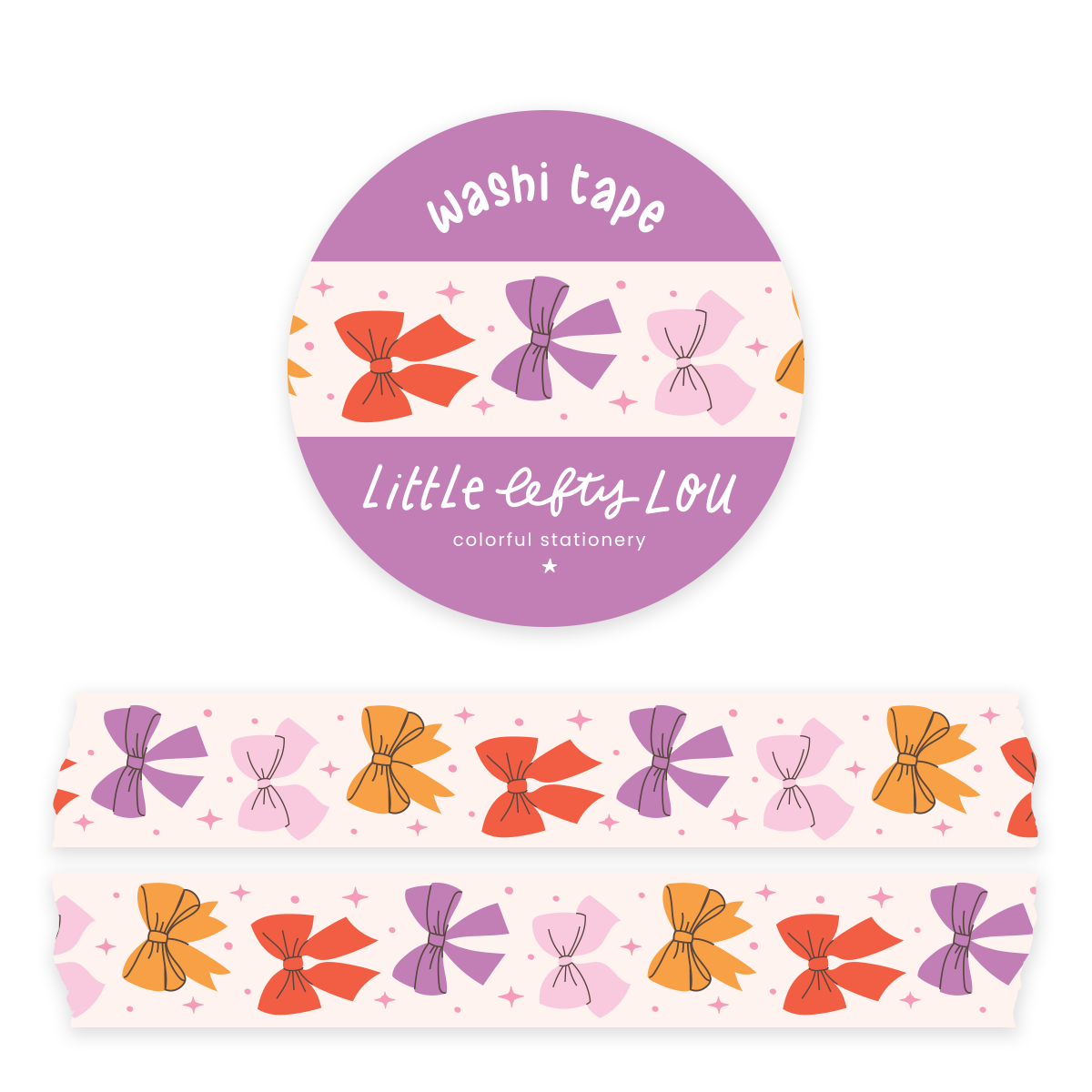 Bows Washi Tape - Little Lefty Lou
