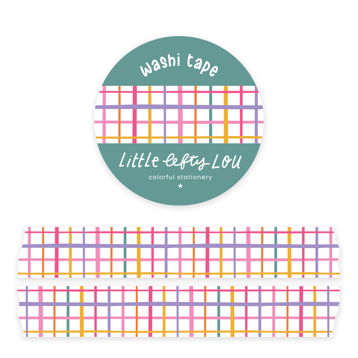 Colorful Grid Washi Tape