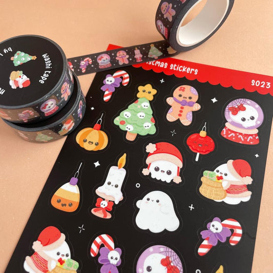 Spooky Christmas Stickers (S023)