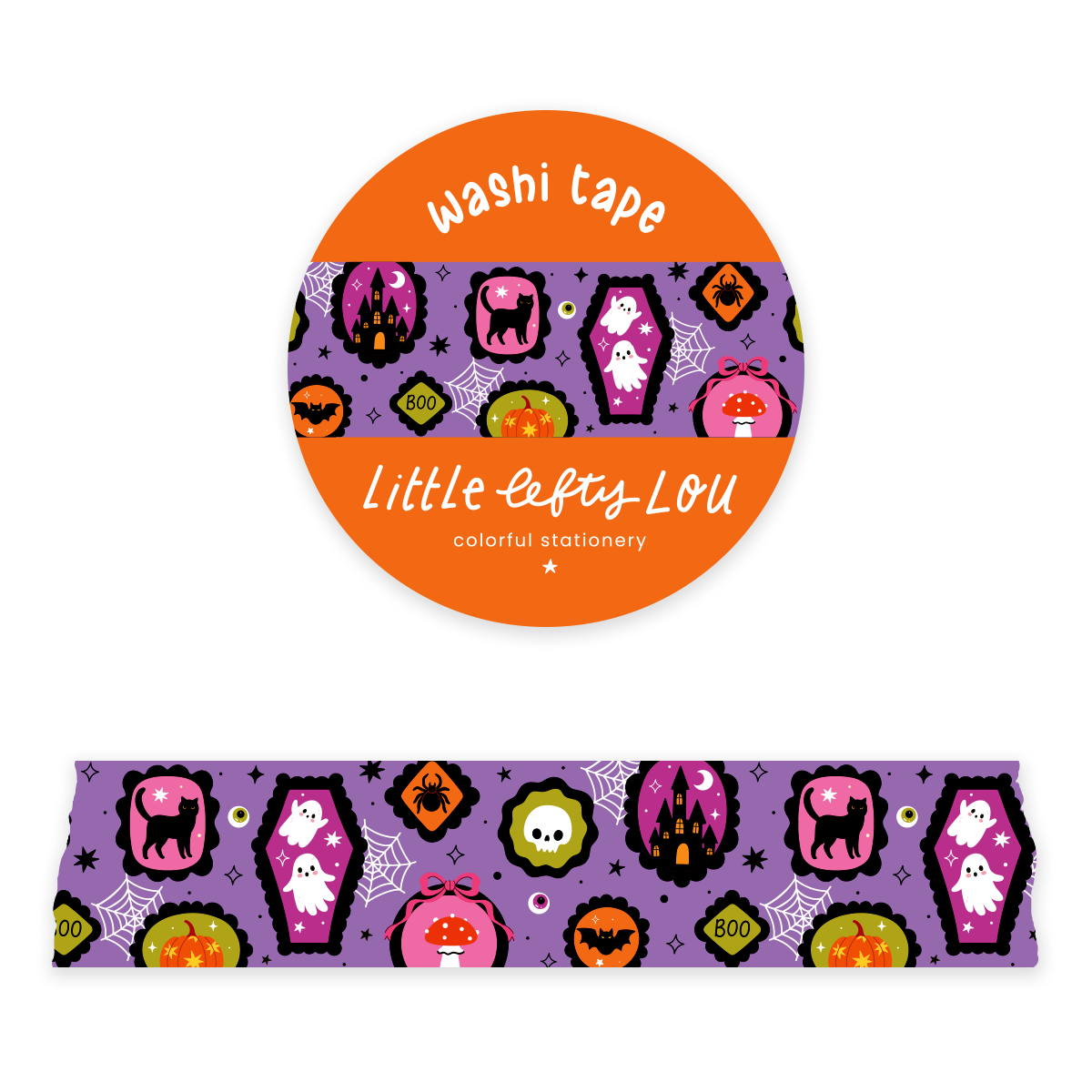 Wide Spooky Frames Washi Tape
