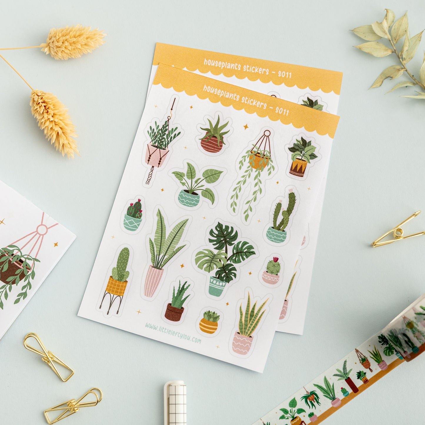 Houseplants Stickers (S011)