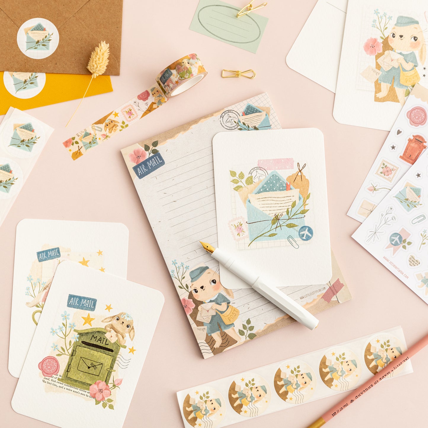 Bunny Mail Stickers (S013)