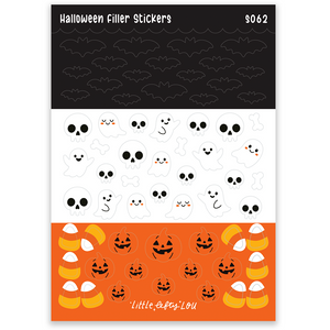 Pre-Order: A6 Halloween Fillers Sticker Sheet (S062)