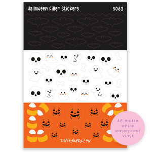 Pre-Order: A6 Halloween Fillers Sticker Sheet (S062)