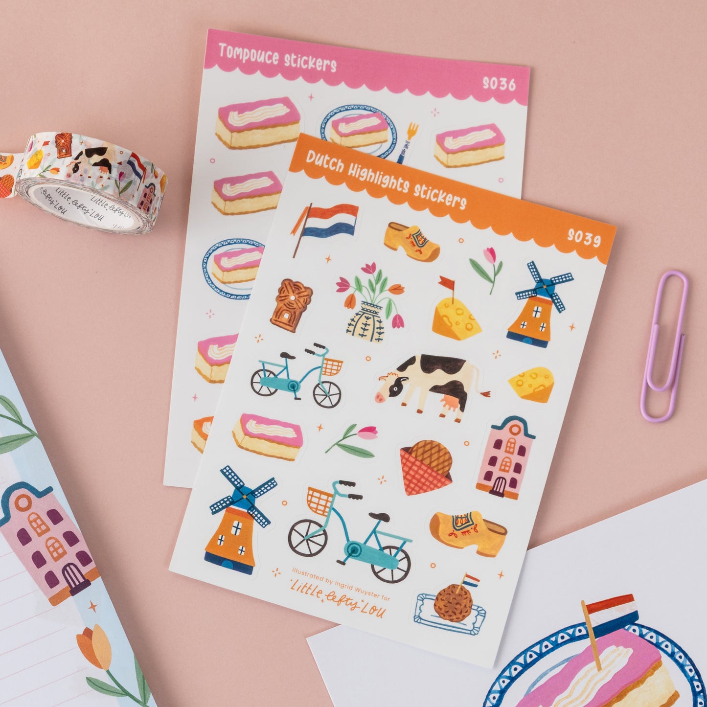 Pre-Order: A6 Dutch Highlights Sticker Sheet (S039)
