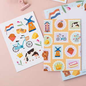 Dutch Stamps Postcard