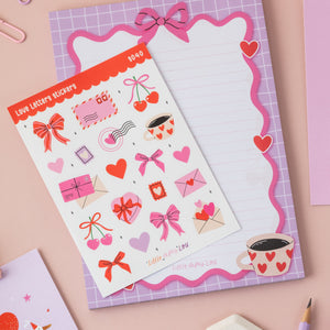 A5 Cherry Love Notepad Double Sided
