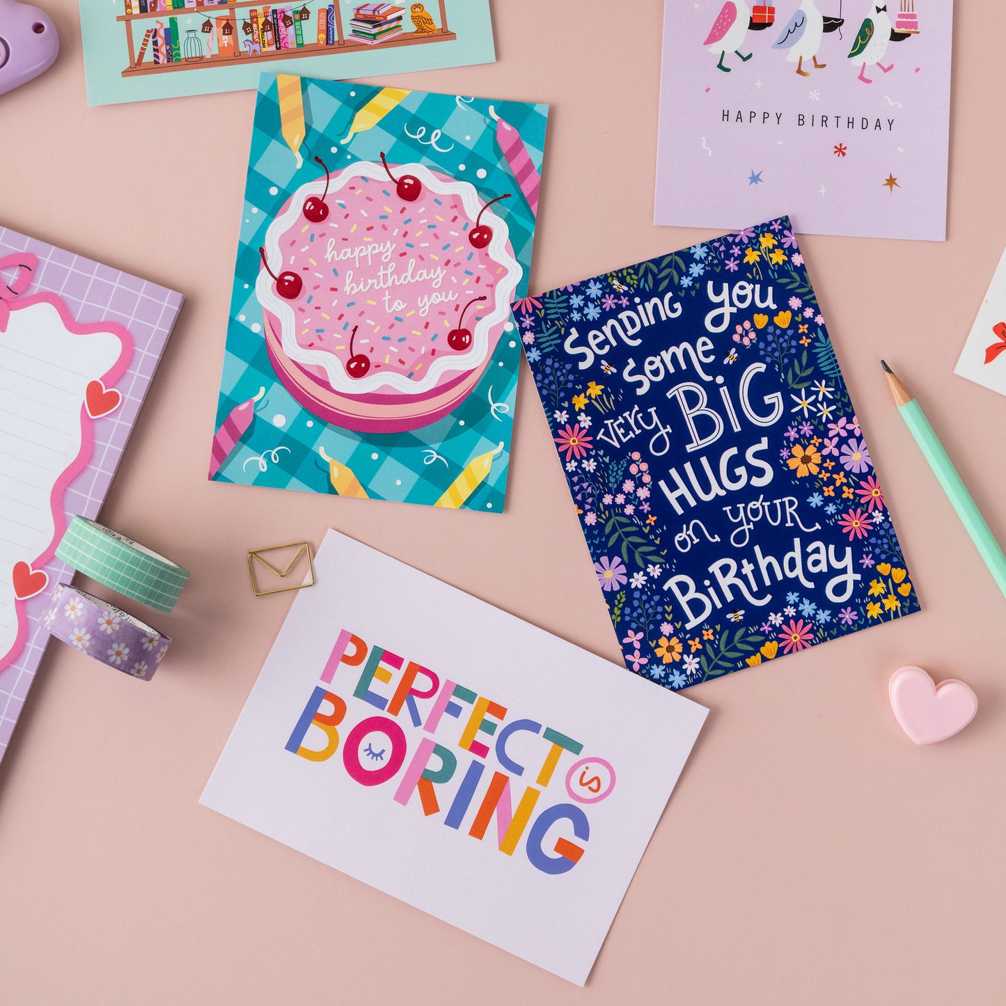 Birthday Cake Candles Postcard