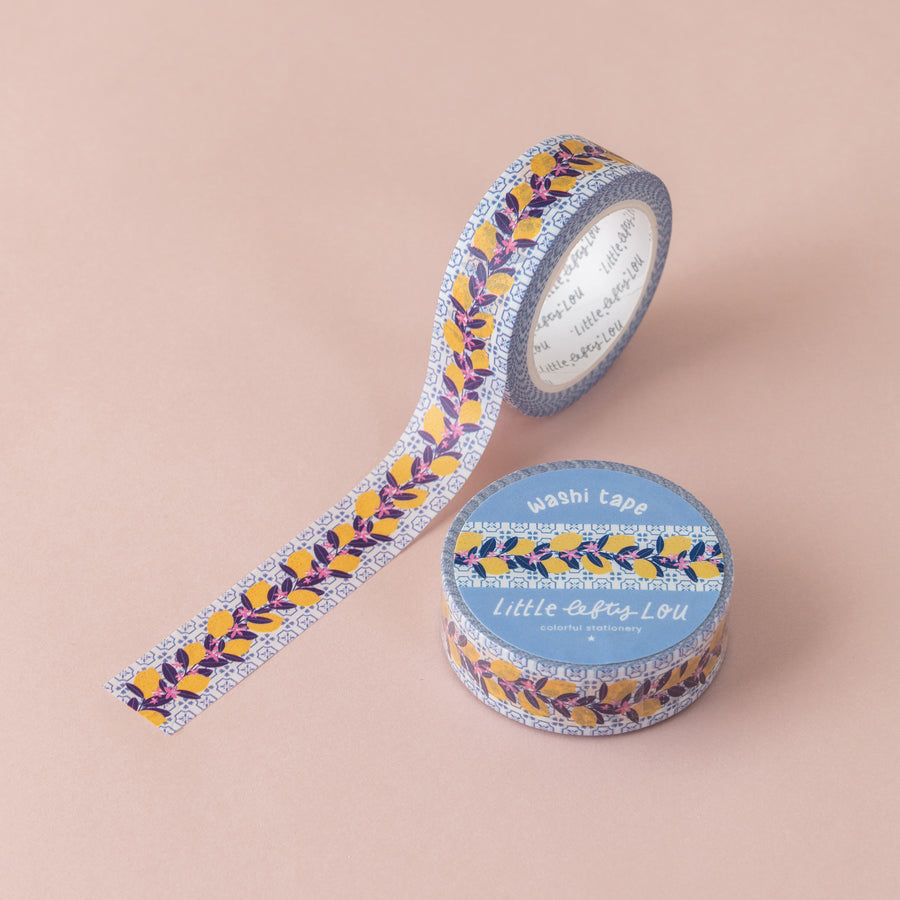Lemon Tiles Washi Tape