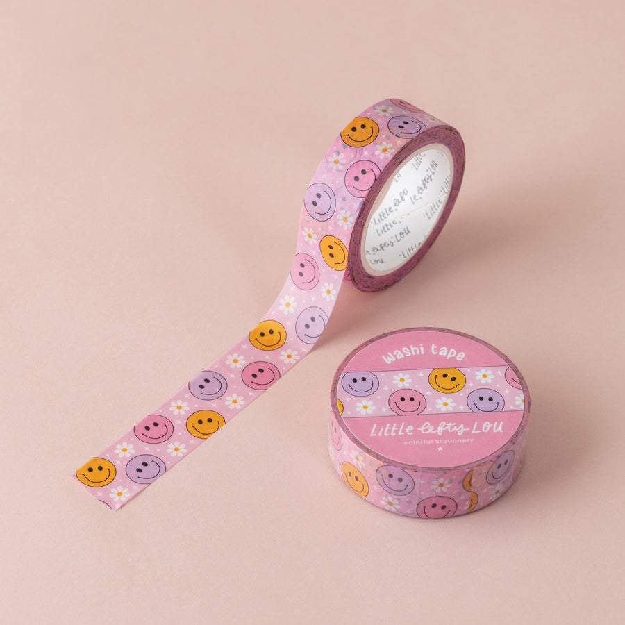 Pastel Smileys Washi Tape