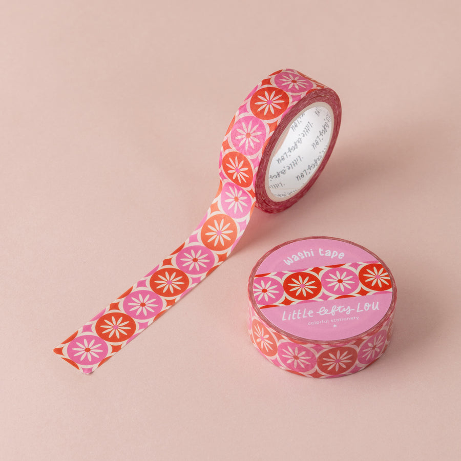 Mid Century Daisy Dots Washi Tape
