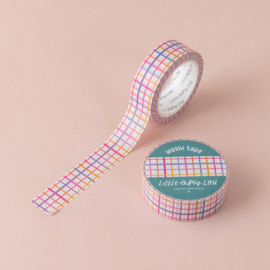 Colorful Grid Washi Tape