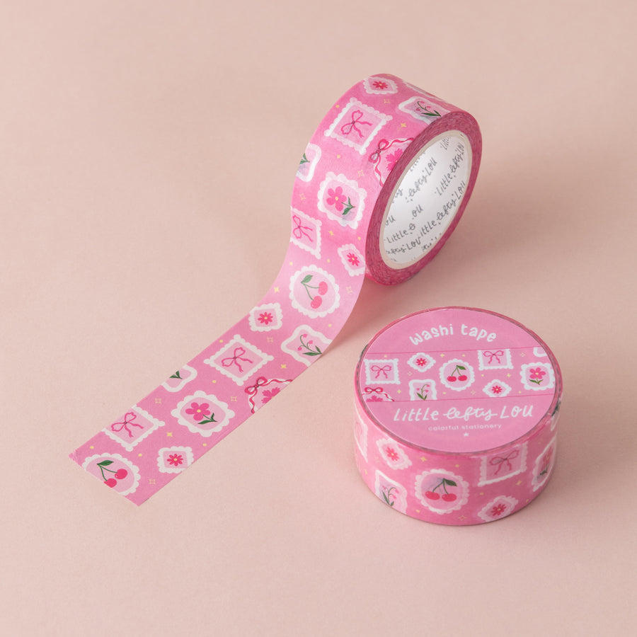 Wide Art Frames On Pink Washi Tape