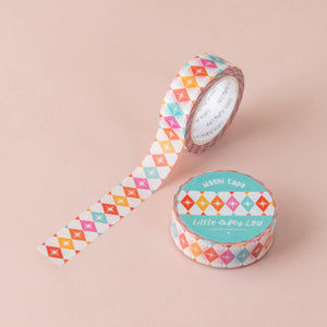 Colorful Starburst Harlequin Washi Tape