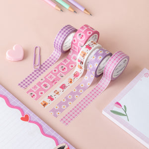 Coffee Time Pink Washi Tape