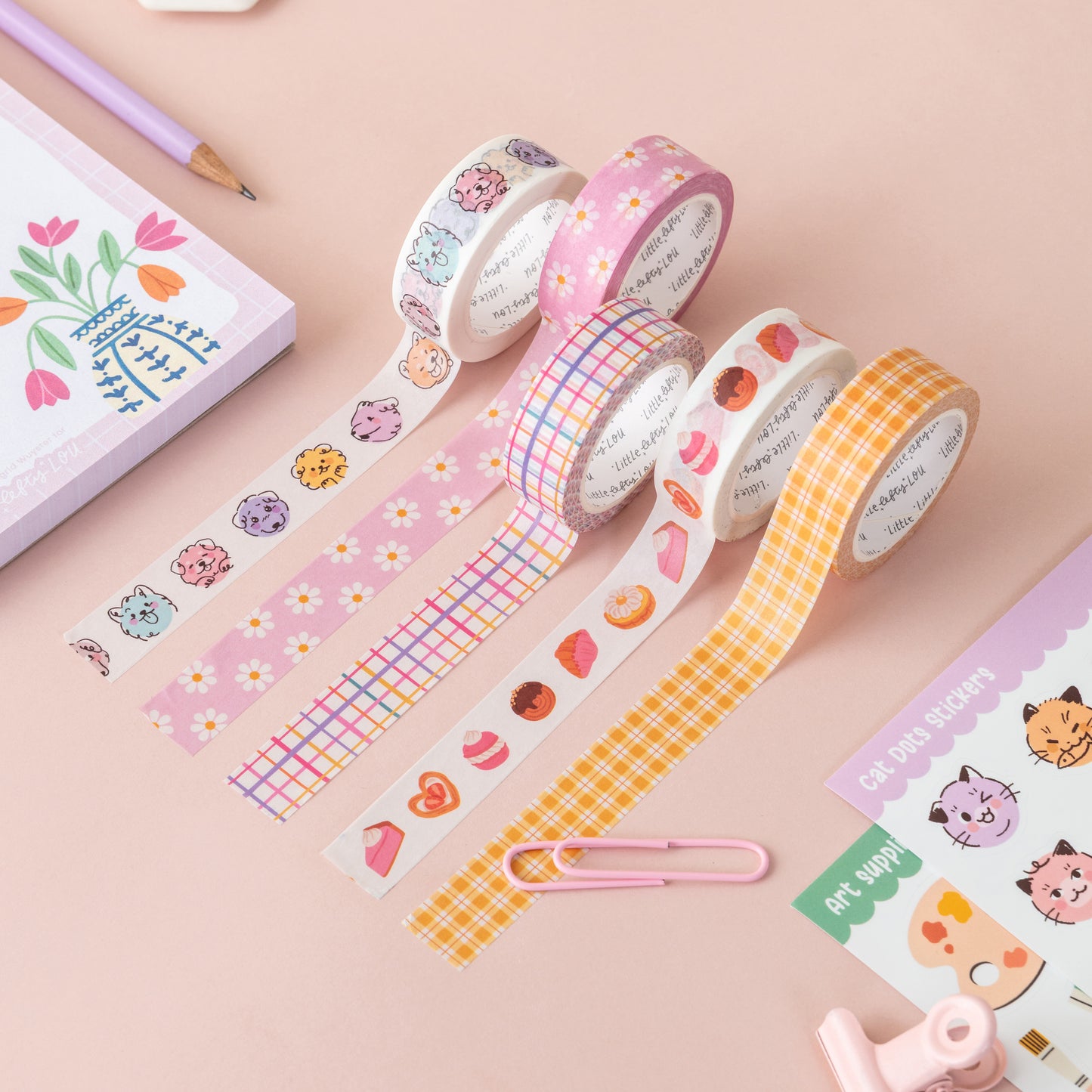 Colorful Grid Washi Tape