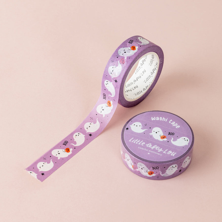 Ghosts Purple Washi Tape
