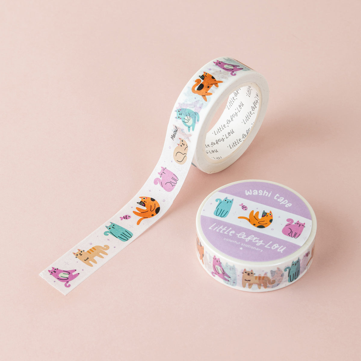Colorful Cats Washi Tape