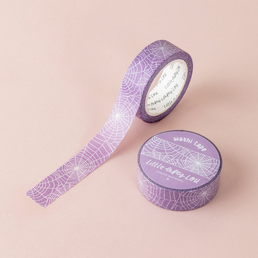Spiderweb Purple Washi Tape