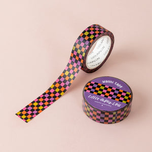 Halloween Checkered Washi Tape