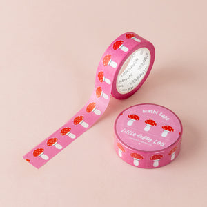 Pink Mushrooms Washi Tape