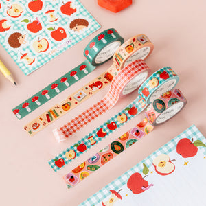 Teal Mushrooms Washi Tape