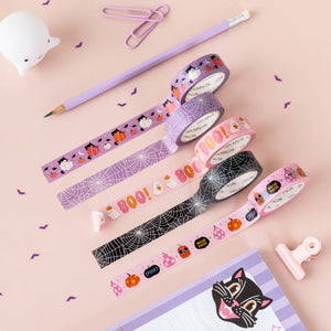 Spiderweb Black Washi Tape