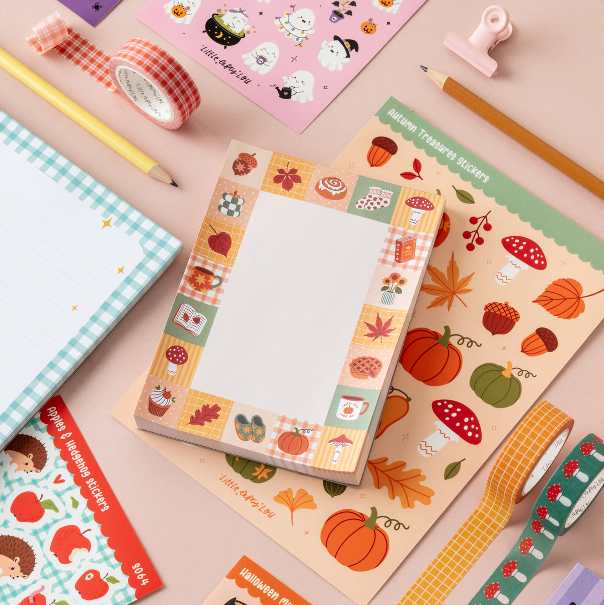 A6 Fall Patchwork Notepad