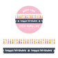 Happy Birthday - 2 Slim Washi Tapes