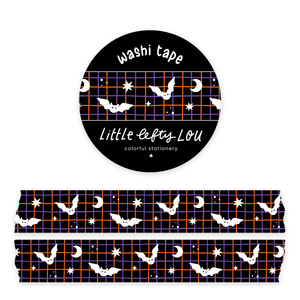 Bat Grid Washi Tape