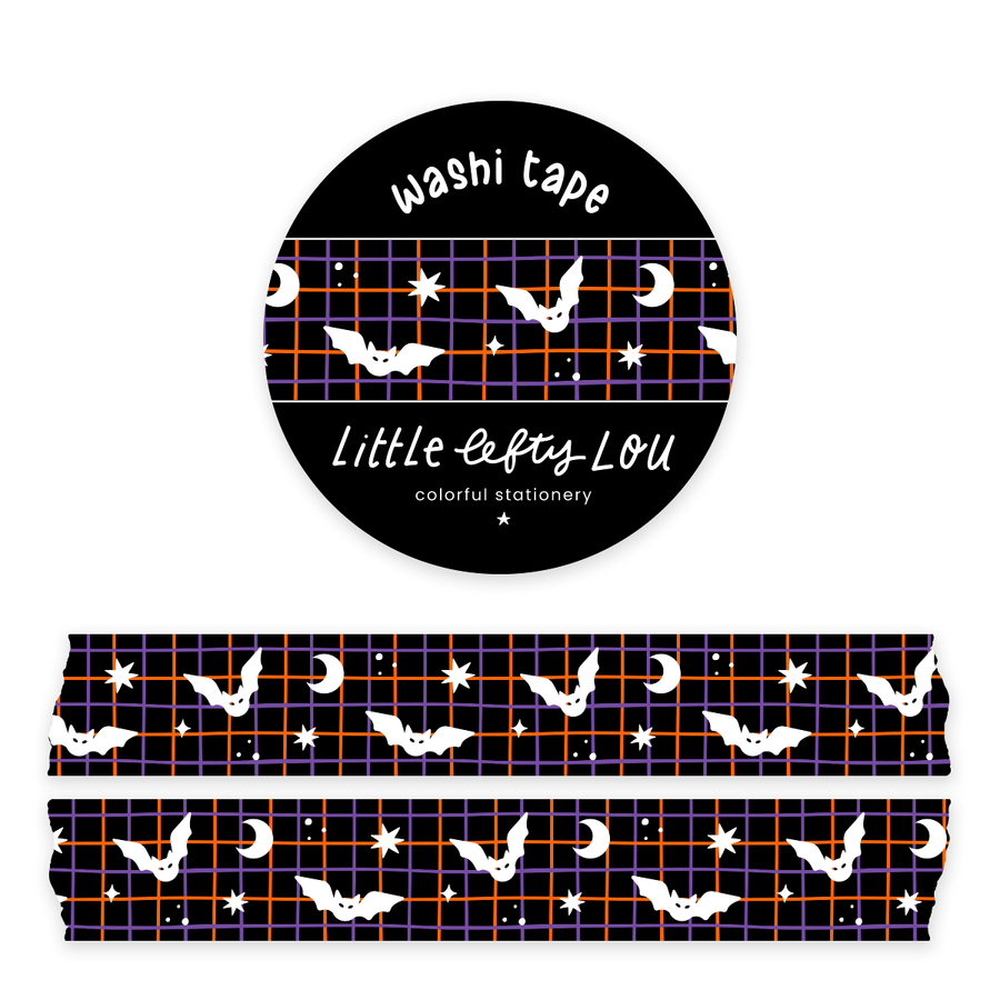 Bat Grid Washi Tape