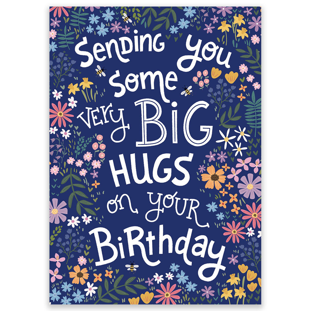 Big Birthday Hugs Postcard - Little Lefty Lou
