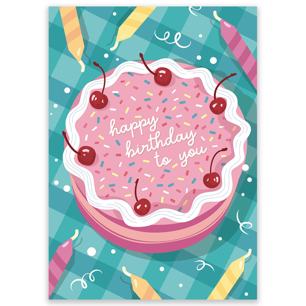 Birthday Cake Candles Postcard - Little Lefty Lou