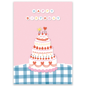 Birthday Cake & Beads Postcard