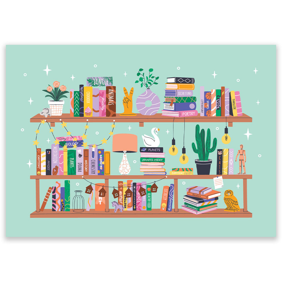 Bookshelf Postcard - Little Lefty Lou