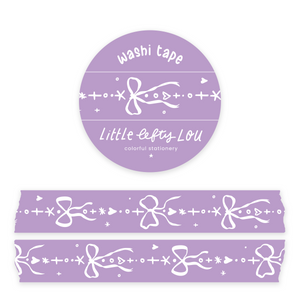 Bows Border Purple Washi Tape - Little Lefty Lou