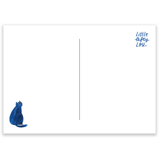 Cat Zodiac Galaxy Postcard - Little Lefty Lou