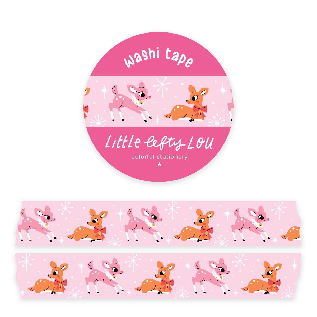 Christmas Deer Washi Tape
