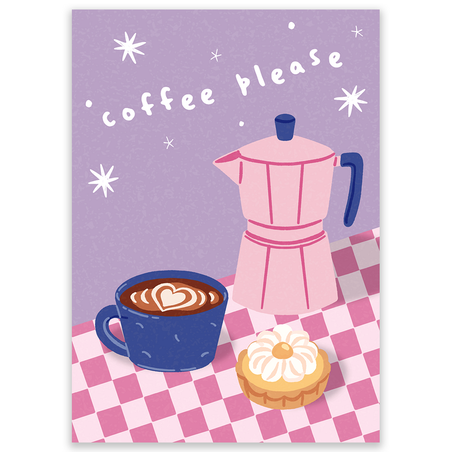 Coffee Please Postcard