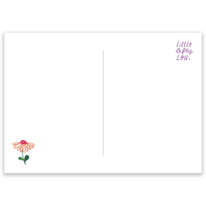 Colorful Daisies Blooming Postcard