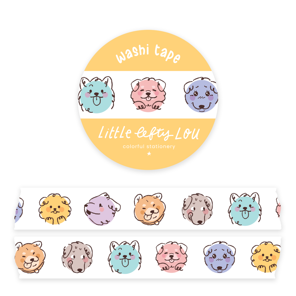Dog Dots Washi Tape
