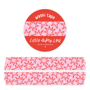 Doodle Stars Pink Washi Tape