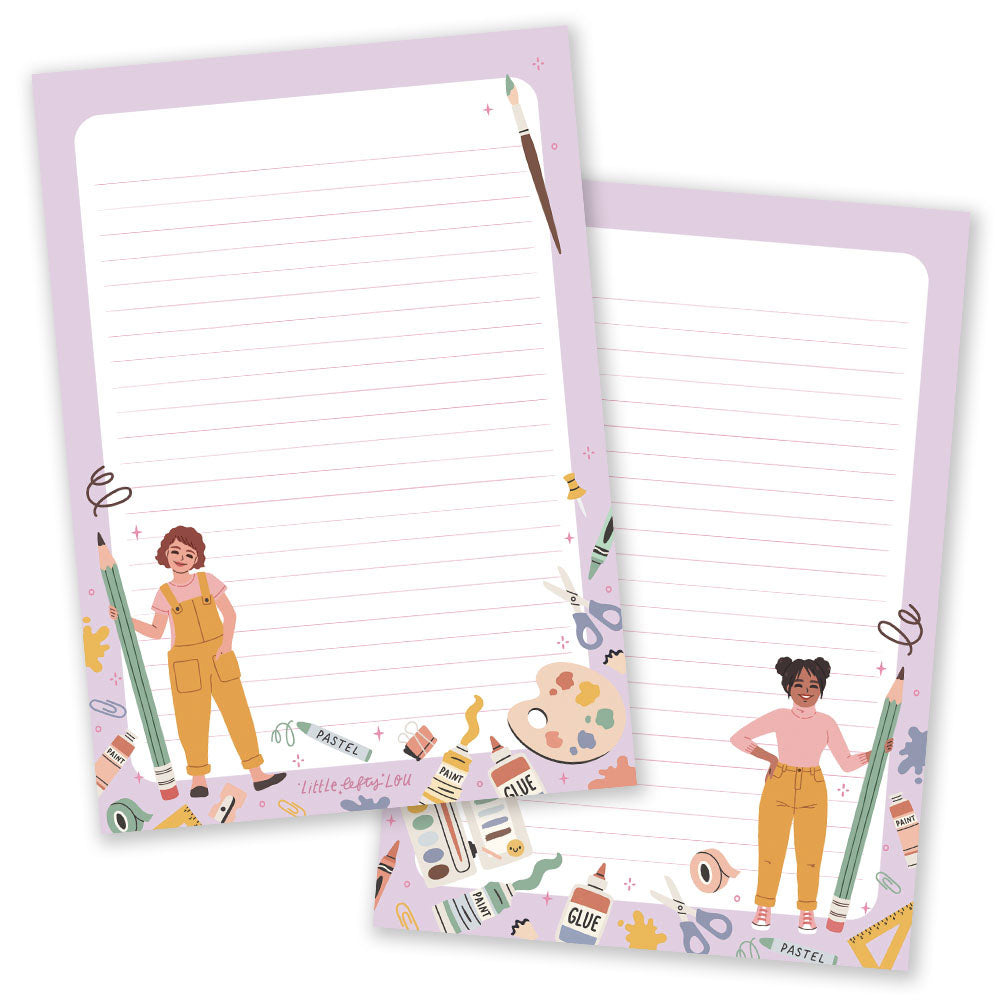 A5 Artist Notepad Double Sided - Little Lefty Lou