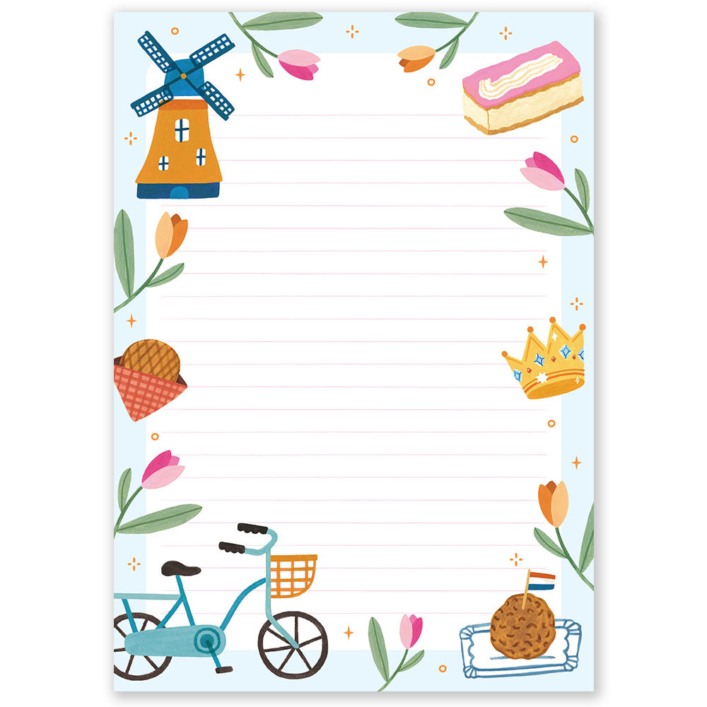 A5 Dutch Notepad Double Sided - Little Lefty Lou