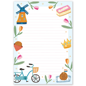 A5 Dutch Notepad Double Sided - Little Lefty Lou