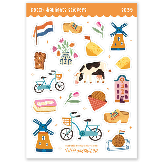 Dutch Highlights Stickers (S039) - Little Lefty Lou